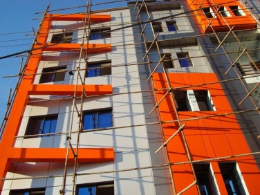 اجرای نمای ساختمان با پنل های کامپوزیت 