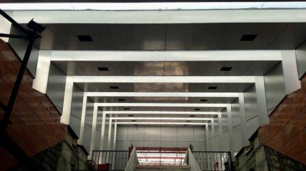 سقف کامپوزیت در فضای داخلی ساختمان