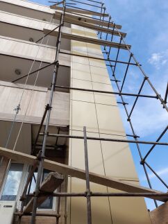 پروژه نصب نمای آلومینیوم کامپوزیت 